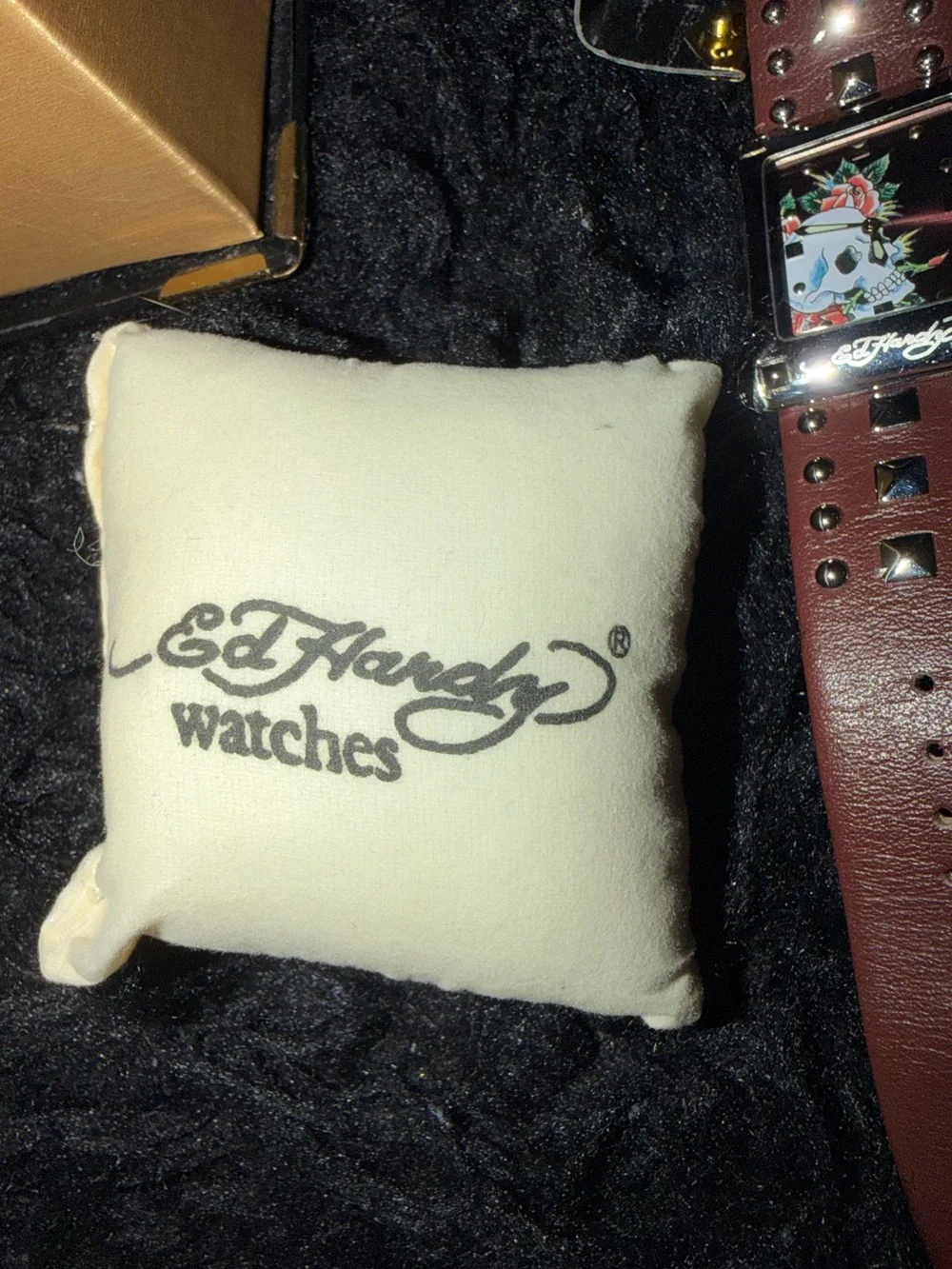Ed Hardy Lucy Skull & Rose Tattoo Watch 💀🌹